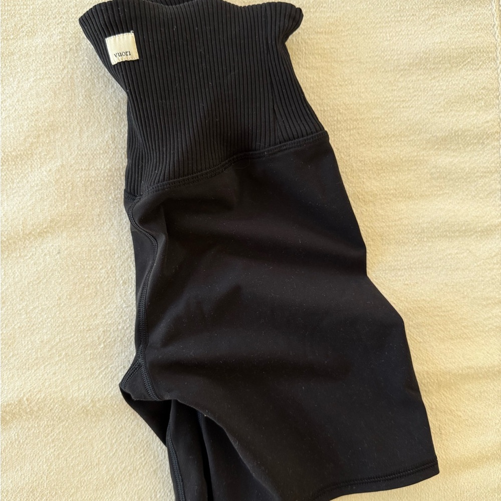 Vuori Black Studio Rib Shorts